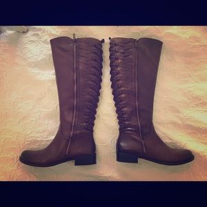 Brown boots, size 8.  Worn once